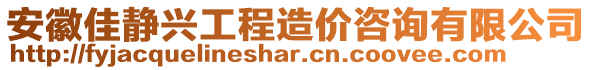 安徽佳靜興工程造價咨詢有限公司