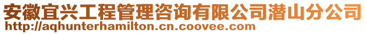 安徽宜興工程管理咨詢有限公司潛山分公司