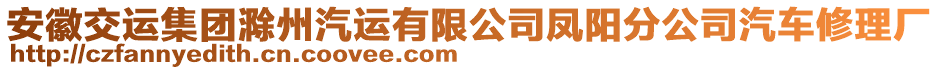 安徽交運(yùn)集團(tuán)滁州汽運(yùn)有限公司鳳陽分公司汽車修理廠