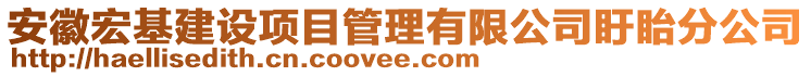 安徽宏基建設(shè)項(xiàng)目管理有限公司盱眙分公司