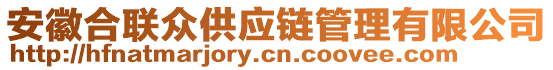 安徽合聯(lián)眾供應(yīng)鏈管理有限公司