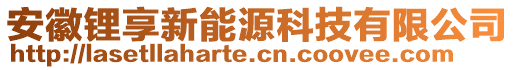 安徽鋰享新能源科技有限公司