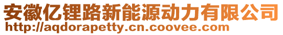 安徽億鋰路新能源動力有限公司