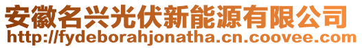 安徽名興光伏新能源有限公司