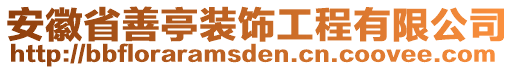 安徽省善亭裝飾工程有限公司