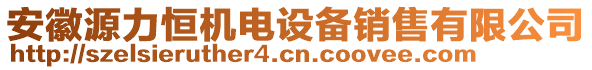 安徽源力恒機(jī)電設(shè)備銷售有限公司