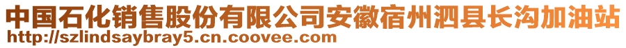 中國石化銷售股份有限公司安徽宿州泗縣長溝加油站