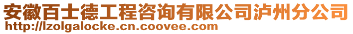 安徽百士德工程咨詢有限公司瀘州分公司