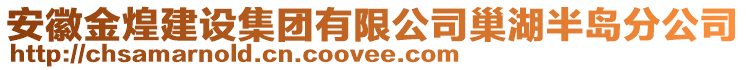 安徽金煌建設集團有限公司巢湖半島分公司