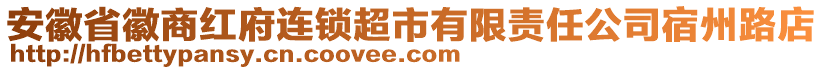 安徽省徽商紅府連鎖超市有限責任公司宿州路店