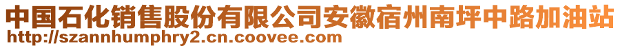 中國石化銷售股份有限公司安徽宿州南坪中路加油站