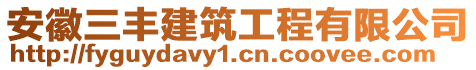 安徽三豐建筑工程有限公司