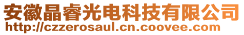 安徽晶睿光電科技有限公司