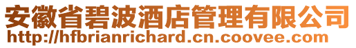 安徽省碧波酒店管理有限公司