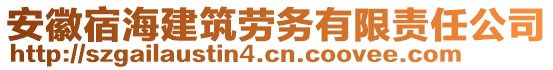 安徽宿海建筑勞務(wù)有限責(zé)任公司