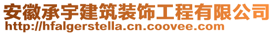 安徽承宇建筑裝飾工程有限公司