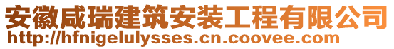 安徽咸瑞建筑安裝工程有限公司