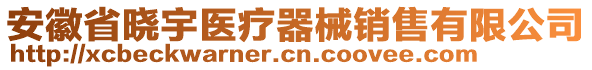 安徽省曉宇醫(yī)療器械銷售有限公司