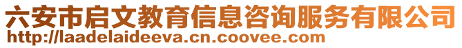 六安市啟文教育信息咨詢服務(wù)有限公司