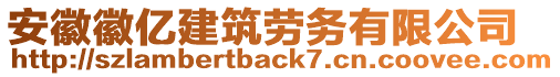 安徽徽億建筑勞務(wù)有限公司