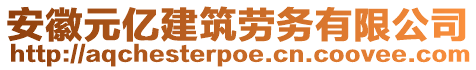 安徽元億建筑勞務(wù)有限公司