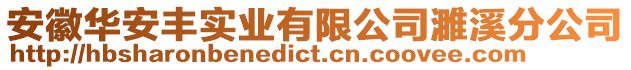 安徽華安豐實業(yè)有限公司濉溪分公司