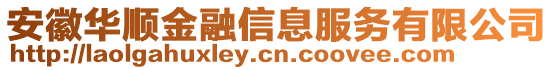 安徽華順金融信息服務(wù)有限公司