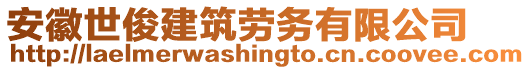 安徽世俊建筑勞務(wù)有限公司