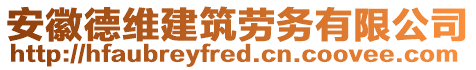 安徽德維建筑勞務(wù)有限公司