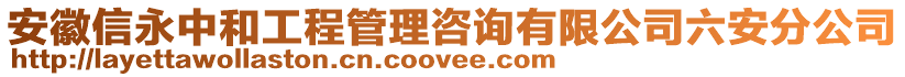 安徽信永中和工程管理咨詢有限公司六安分公司