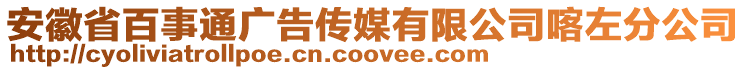 安徽省百事通廣告?zhèn)髅接邢薰究ψ蠓止? style=