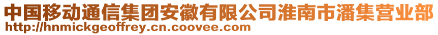 中國移動通信集團安徽有限公司淮南市潘集營業(yè)部