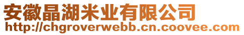 安徽晶湖米業(yè)有限公司