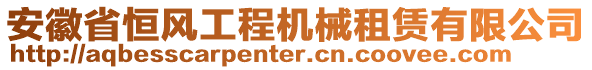 安徽省恒風(fēng)工程機(jī)械租賃有限公司