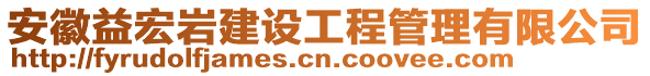 安徽益宏巖建設(shè)工程管理有限公司