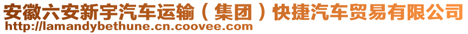 安徽六安新宇汽車運輸（集團）快捷汽車貿易有限公司