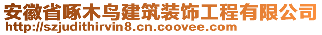 安徽省啄木鳥建筑裝飾工程有限公司