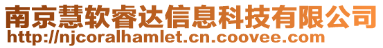 南京慧軟睿達信息科技有限公司