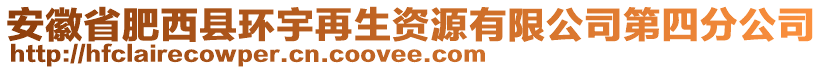 安徽省肥西縣環(huán)宇再生資源有限公司第四分公司