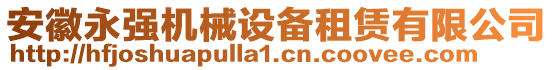 安徽永強(qiáng)機(jī)械設(shè)備租賃有限公司