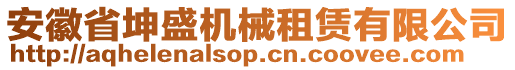 安徽省坤盛機(jī)械租賃有限公司