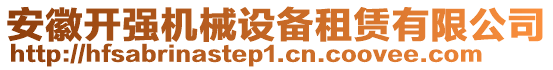 安徽開(kāi)強(qiáng)機(jī)械設(shè)備租賃有限公司