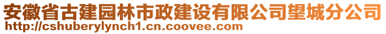 安徽省古建園林市政建設(shè)有限公司望城分公司