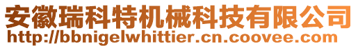 安徽瑞科特機械科技有限公司