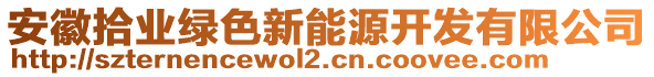 安徽拾業(yè)綠色新能源開發(fā)有限公司