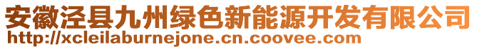 安徽涇縣九州綠色新能源開(kāi)發(fā)有限公司