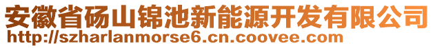 安徽省碭山錦池新能源開發(fā)有限公司