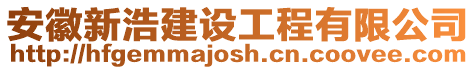 安徽新浩建設工程有限公司