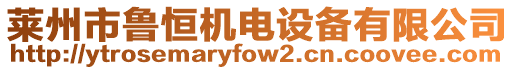 萊州市魯恒機(jī)電設(shè)備有限公司