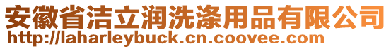 安徽省潔立潤洗滌用品有限公司